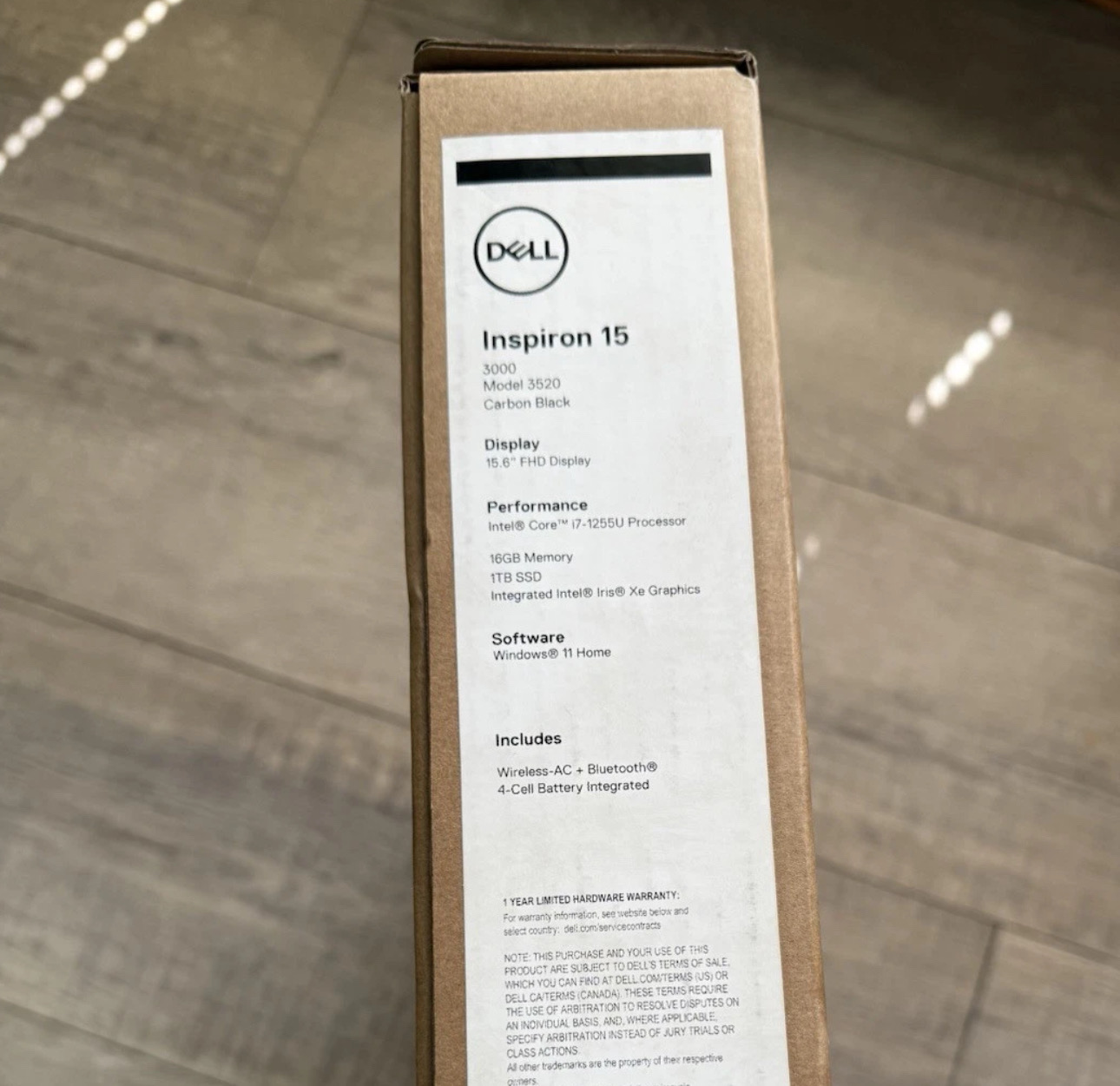 computadoras y laptops - Dell Inspiron 15 3520 15.6" FHD Intel Core i7-1255U 16GB 1TB Carbon Black 7