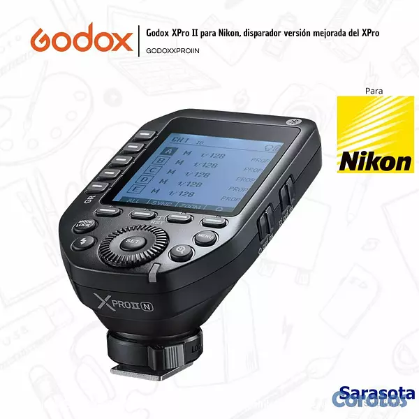 accesorios para electronica - Godox Disparador Xpro II N Nikon 2