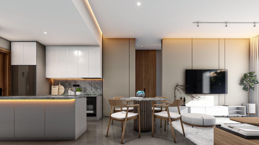 apartamentos - Proyecto en venta Punta Cana #23-1359 un dormitorio, balcón, parqueo.
 3
