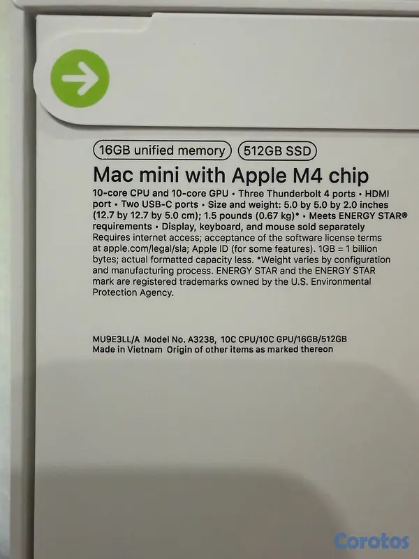 computadoras y laptops - MAC MINI M4 512GB 16GB RAM SELLADA OFERTA 2