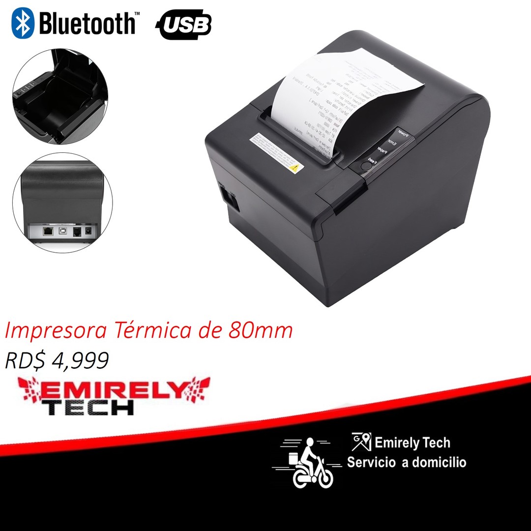 otros electronicos - Impresora bluetooth usb termica portatil  de 80 mm para punto de venta printer