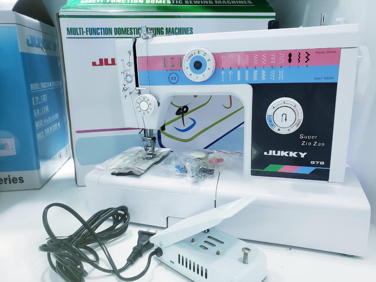 electrodomesticos - Maquina de coser Electrica multifuncional profesional JUKKY FH653 7