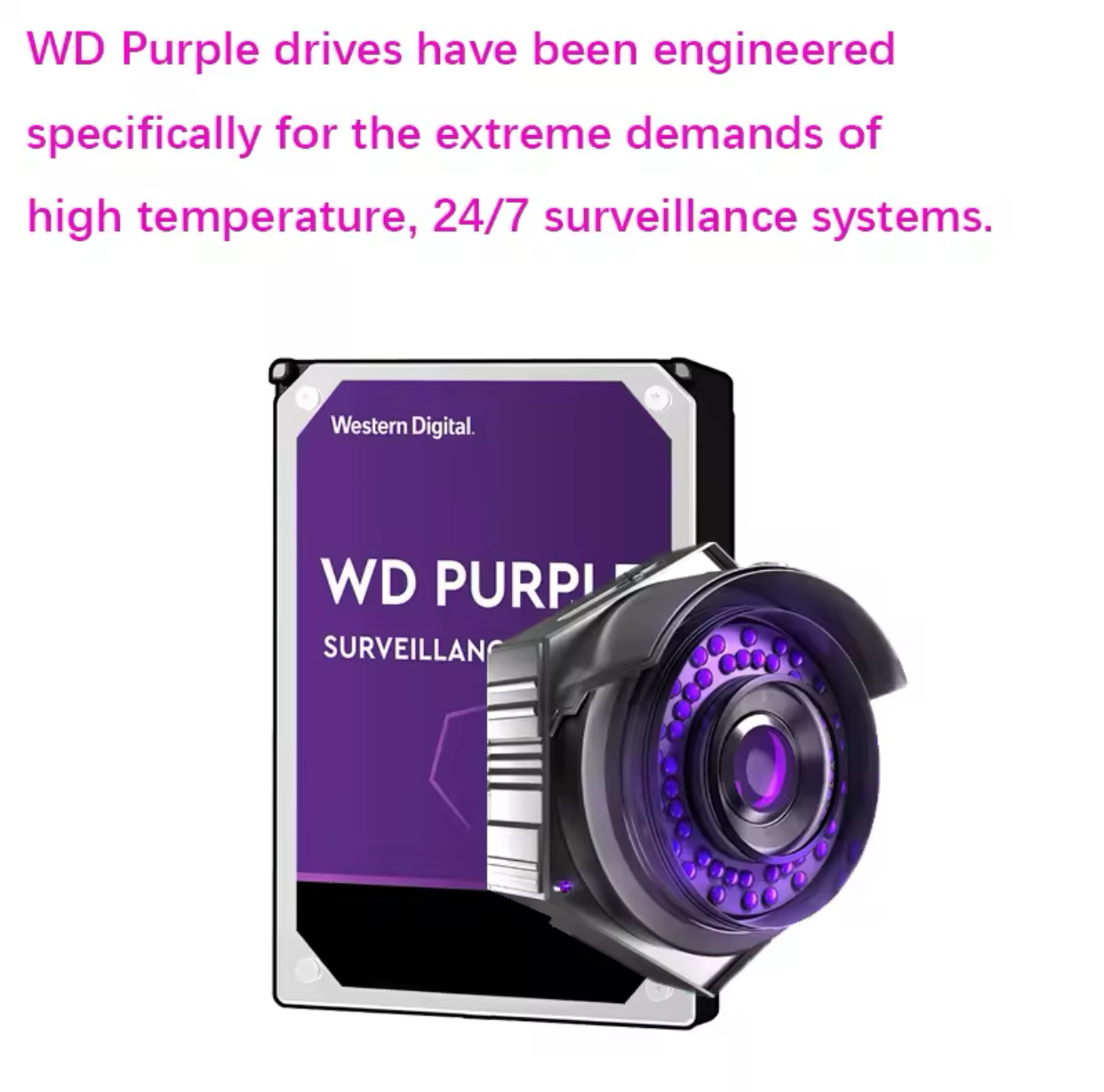 otros electronicos - duro interno de vigilancia WD Purple 3,5 "64M caché SATA III 6 Gb/s 1