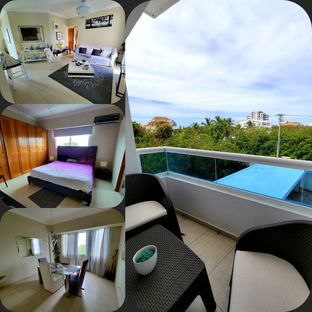 apartamentos -  Apartamento de 2 habitaciones 3er piso en Villas Del Mar Juan Dolio con 