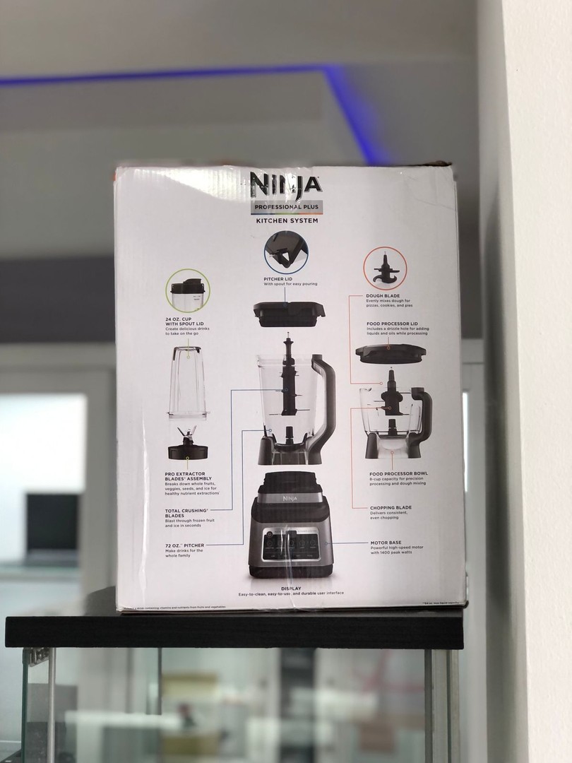 electrodomesticos - Licuadora Ninja Profesional Pluz Kit Completo Auto-iQ 1400Watts 3
