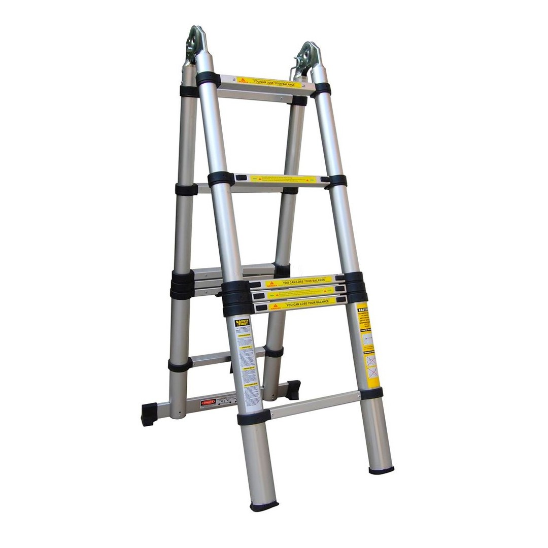 construccion e industrial - Escalera Telescópica) de 16 pies con capacidad de carga de 300 lbs