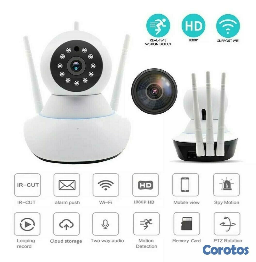 camaras y audio - Camara wifi vigilancia V380 PRO (posee antenas para mayor alcance) 1