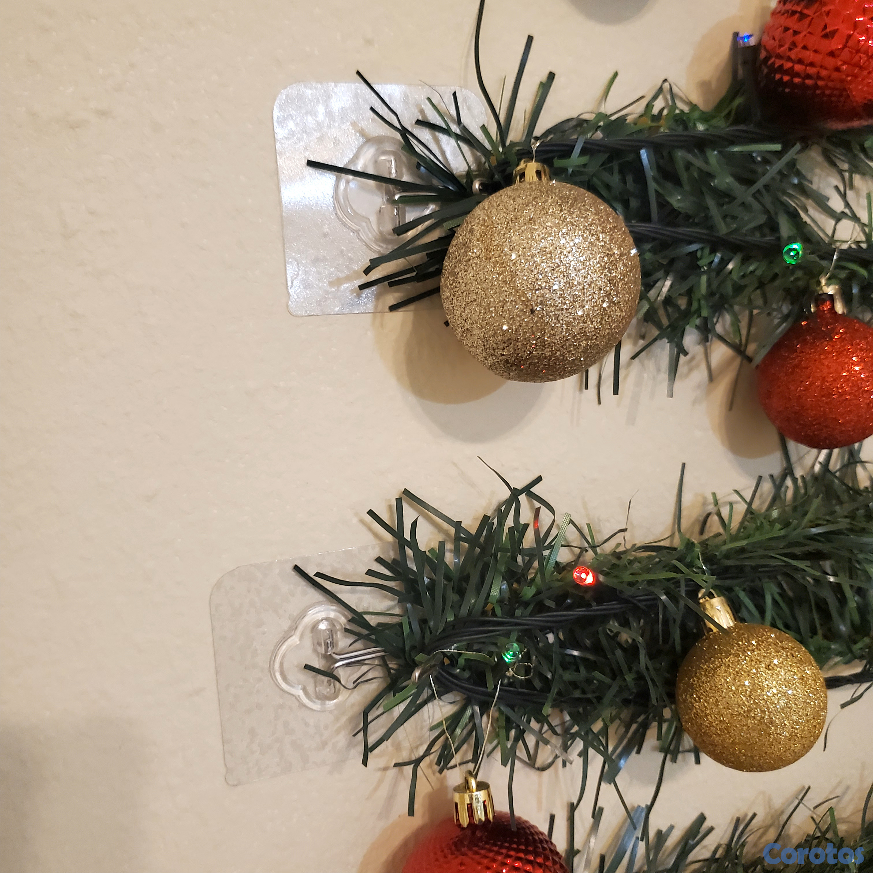 decoración y accesorios - Árbol de navidad de pared. Incluye adornos y ganch 8