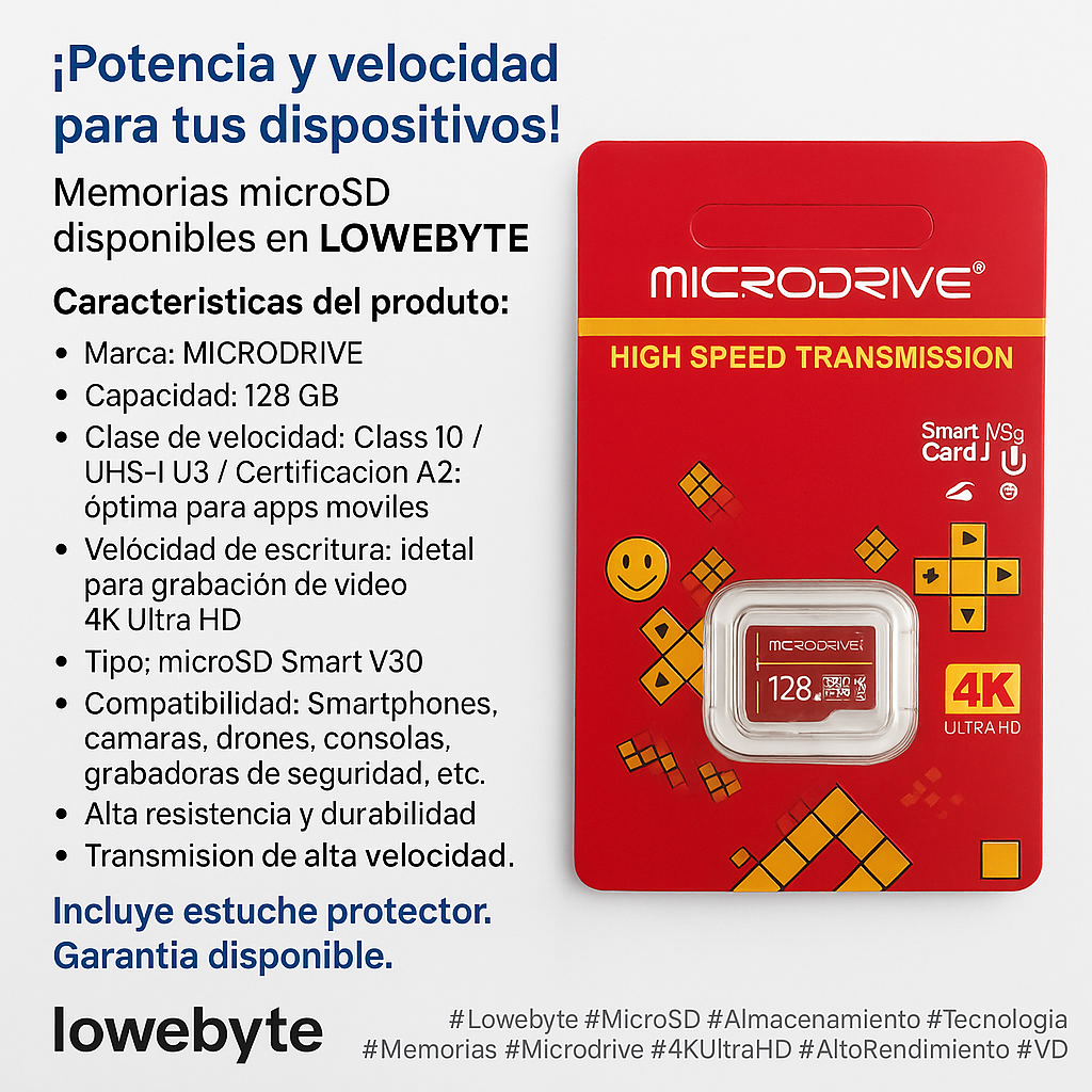 accesorios para electronica - Memoria microSD 128GB 1
