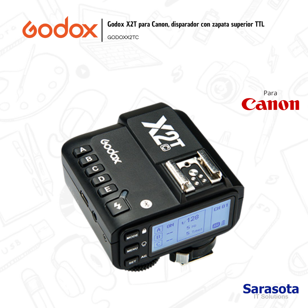 accesorios para electronica - Disparador Godox X2T para Canon Garantía 1 año  0