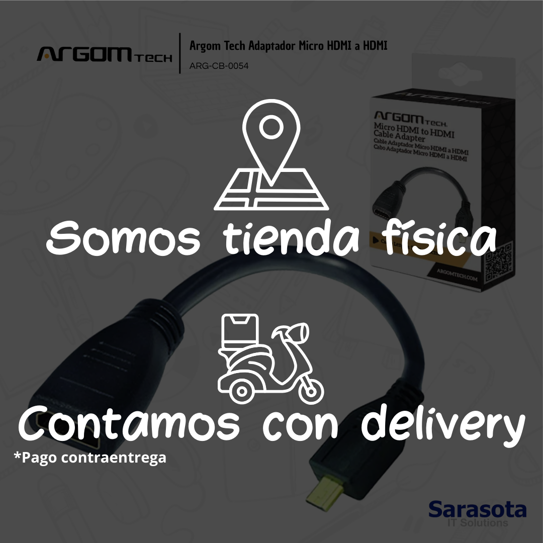 accesorios para electronica - Argom Tech Micro HDMI a HDMI hembra, ARG-CB-0054 1