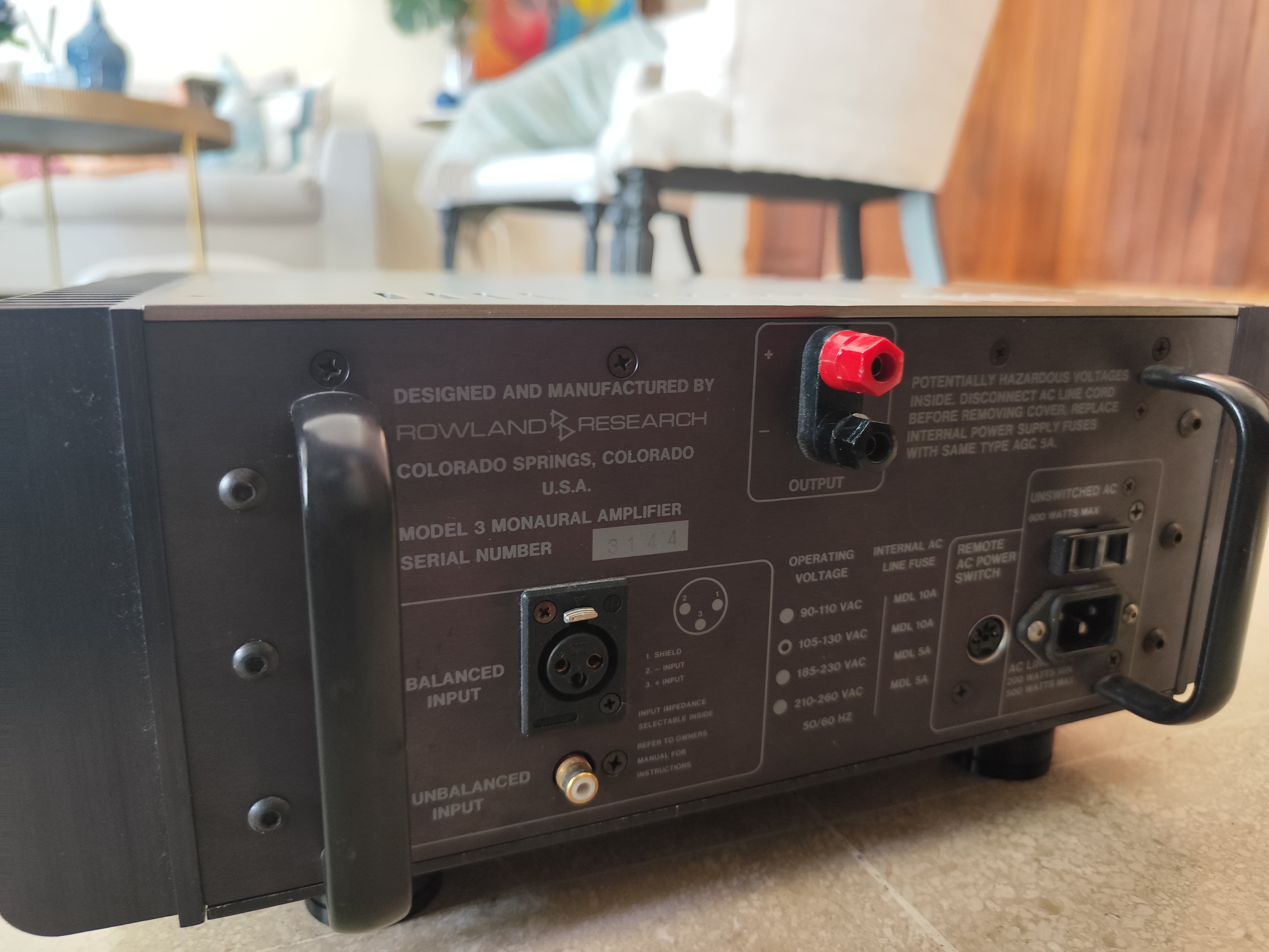 camaras y audio - Amplificadores Jeff Rowland model 3 monoblocks power amp 2