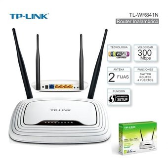 computadoras y laptops - TOTALMENTE NUEVO CON GARANTIA ROUTER WIRELESS TP-LINK TL-WR841N(US),  2.4GHZ/300 0