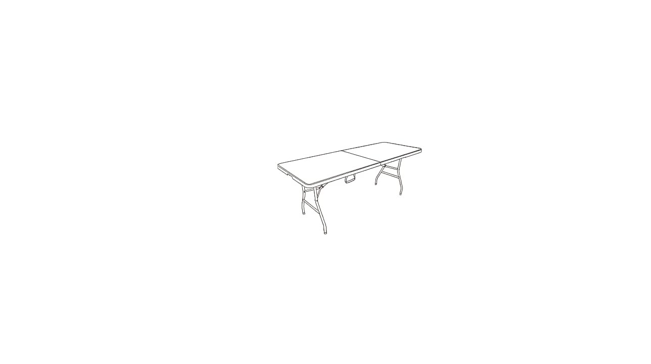 herramientas, jardines y exterior - MESA PLEGABLE RECTANGULAR 30"X72" 2