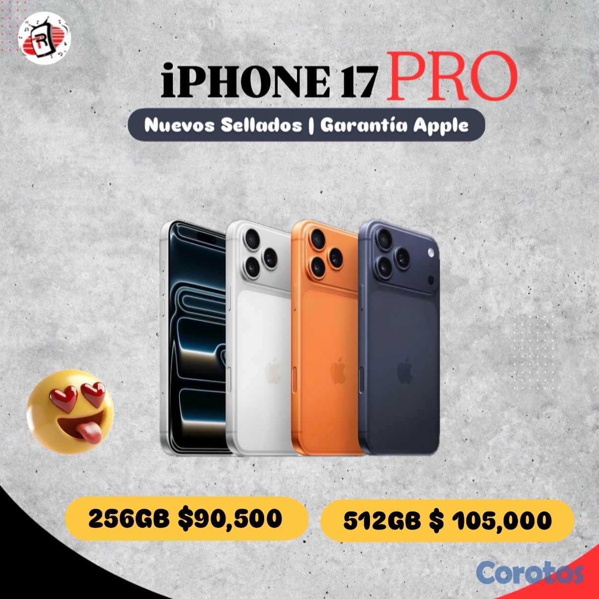 celulares y tabletas - IPHONE 17 PRO 256/512GB sellado 