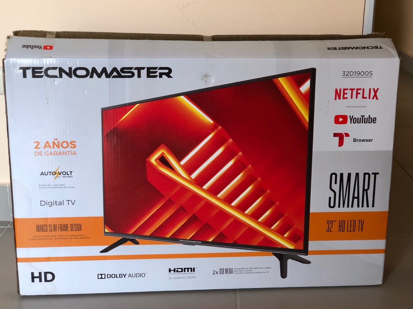 tv - TV TECNOMASTER 32” HD LED SMART+WIFI (NEGOCIABLE)