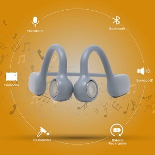 otros electronicos - Audífonos Inalámbricos Deportivos Waterproof IPX4 Grises RECARGABLES 5