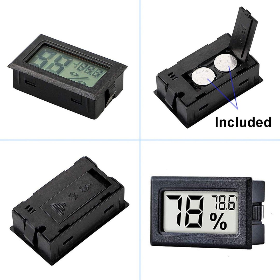 equipos profesionales - Termometro LCD digital Higrometro Sonda Temperatura Humedad 1