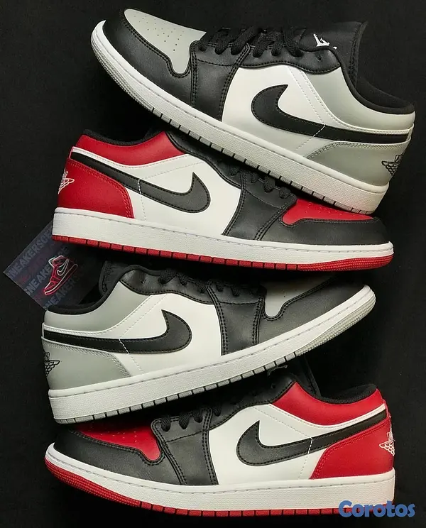 zapatos unisex - Tenis Teni Nike Air Jordan 1 Low Shadow Toe GREY BLACK Original Originales 🤖 7