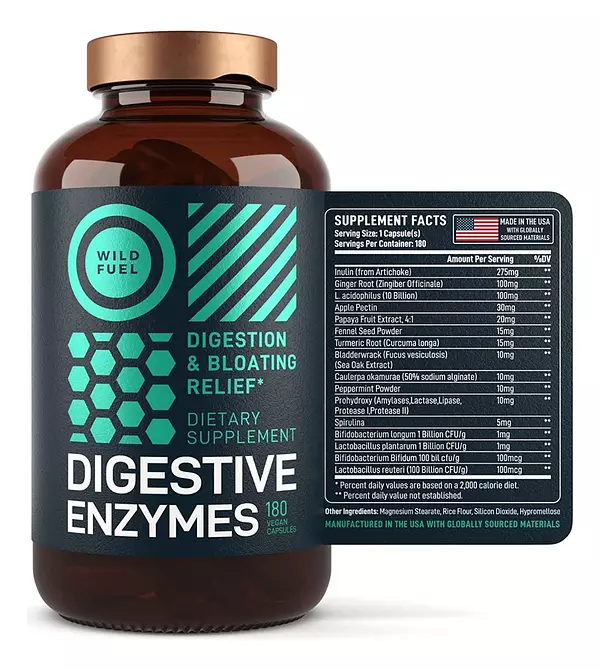 Salud y Equipamiento Médico - Enzimas Digestivas Wild Fuel - Uni - Unidad A $1530 2