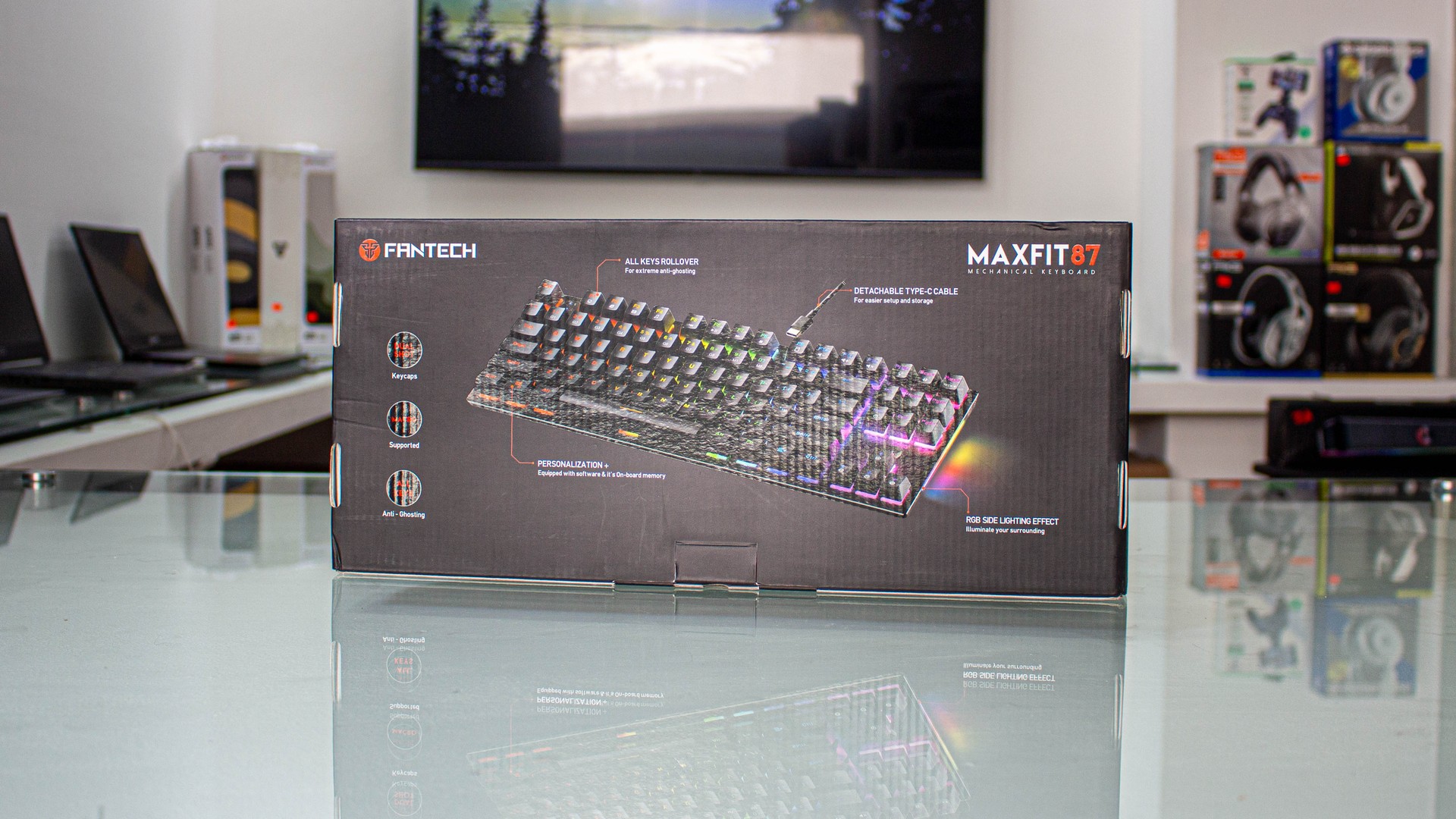 computadoras y laptops - Teclado Fantech MK856 MaxFit 87 1