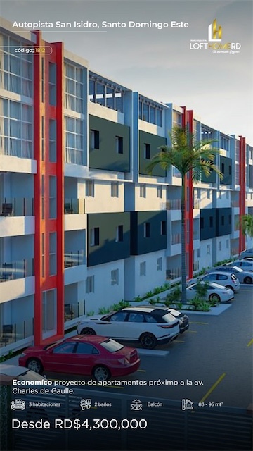 apartamentos - Venta de apartamentos en la Autopista de San Isidro Santo Domingo este  4