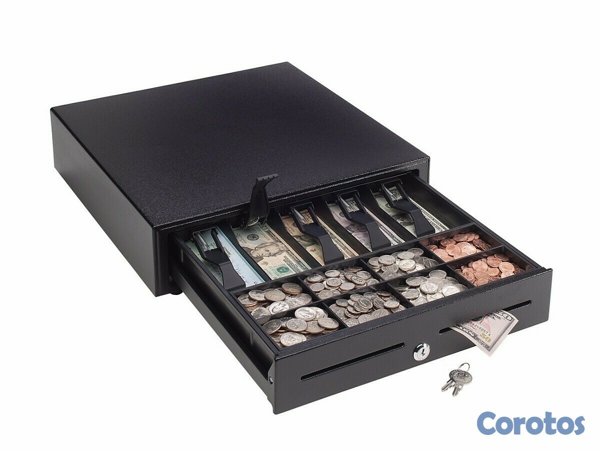 otros electronicos - CAJA REGISTRADORA DE DINERO (CASH DROWER ) ,PARA 5 BILLTES, 8 MONEDAS, AUTOMA