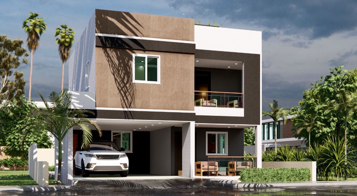 casas - Venta de casa de dos niveles en la autopista de san Isidro con opción a piscina  1