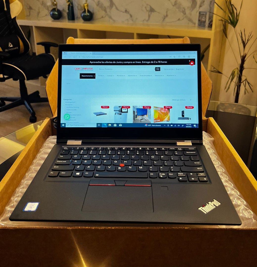 computadoras y laptops - Laptop Lenovo ThinkPad Yoga X390 i5 8th 16gb Ram 256 SSD 1