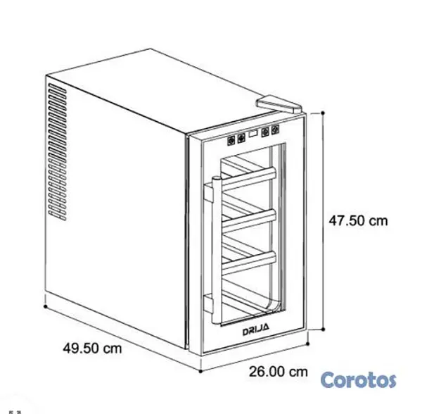 electrodomesticos -  Vinera termoeléctrica Rosso 8 marca DRIJA 4