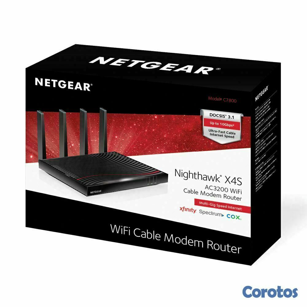 consolas y videojuegos - NETGEAR Nighthawk X4S DOCSIS 3.1, enrutador módem  9