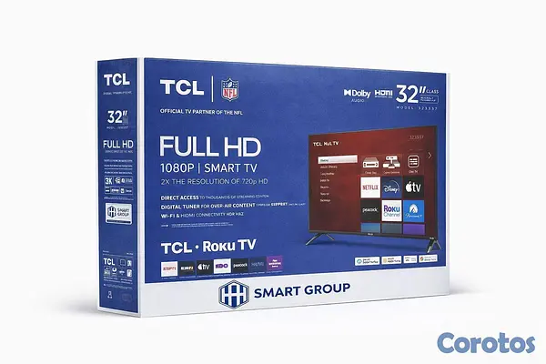 tv - TCL SMART TV ROKU FULL HD 32 PULGADAS IMPORTADAS N