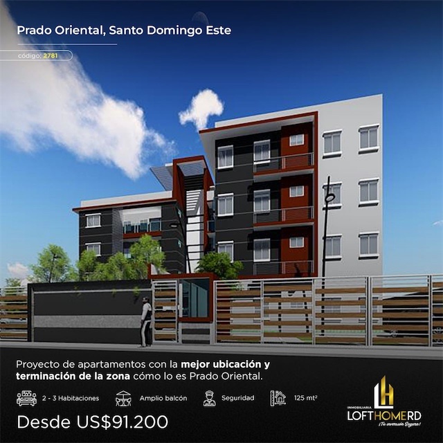 apartamentos - Venta de apartamento en la autopista de san Isidro prado oriental