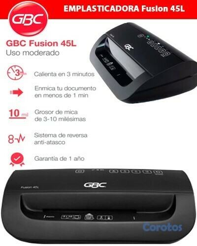 impresoras y scanners - PLASTIFICADORA  térmica FUSION 45L , PARA  4 PULGDAS para credenciales P6660 1