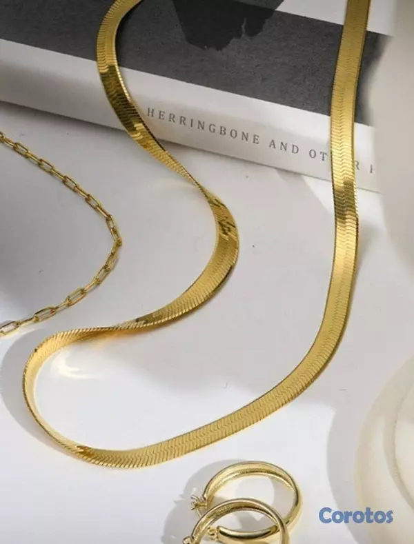joyas, relojes y accesorios - Cadenas de acero inoxidable, tengo dos con baño de 3