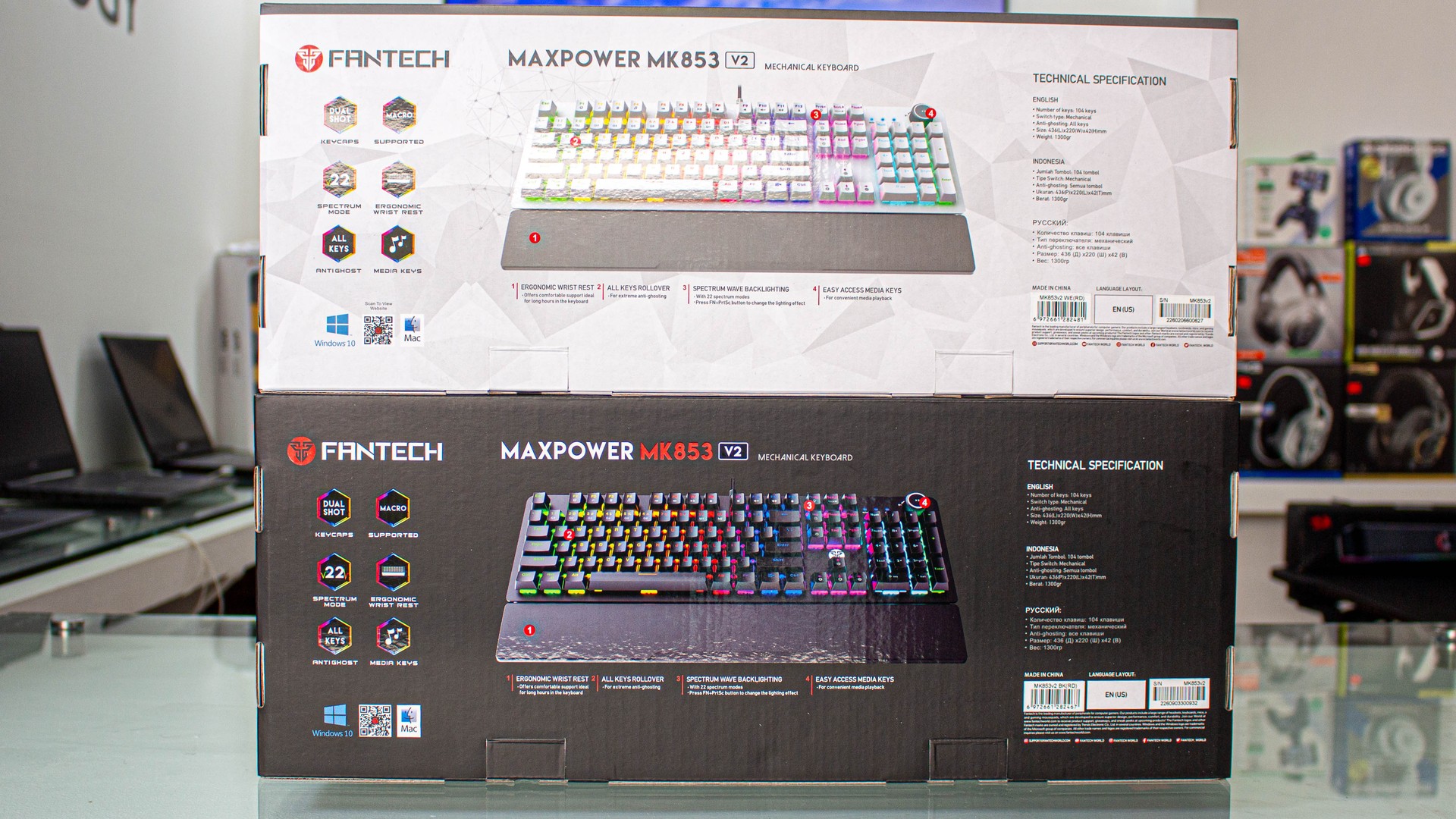 computadoras y laptops - Teclado Gaming Fantech MK853 MAXPOWER
