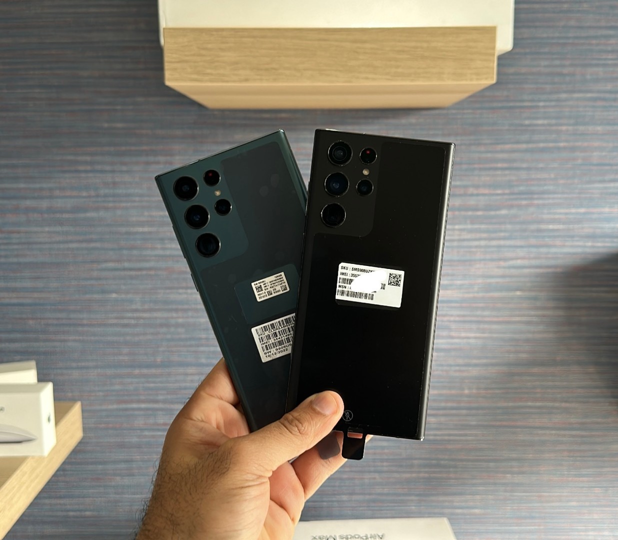 consolas y videojuegos - Vendo Samsung Galaxy S22 ULTRA 128GB Nuevos, Desbloqueados, RD$ 45,995 NEG 1