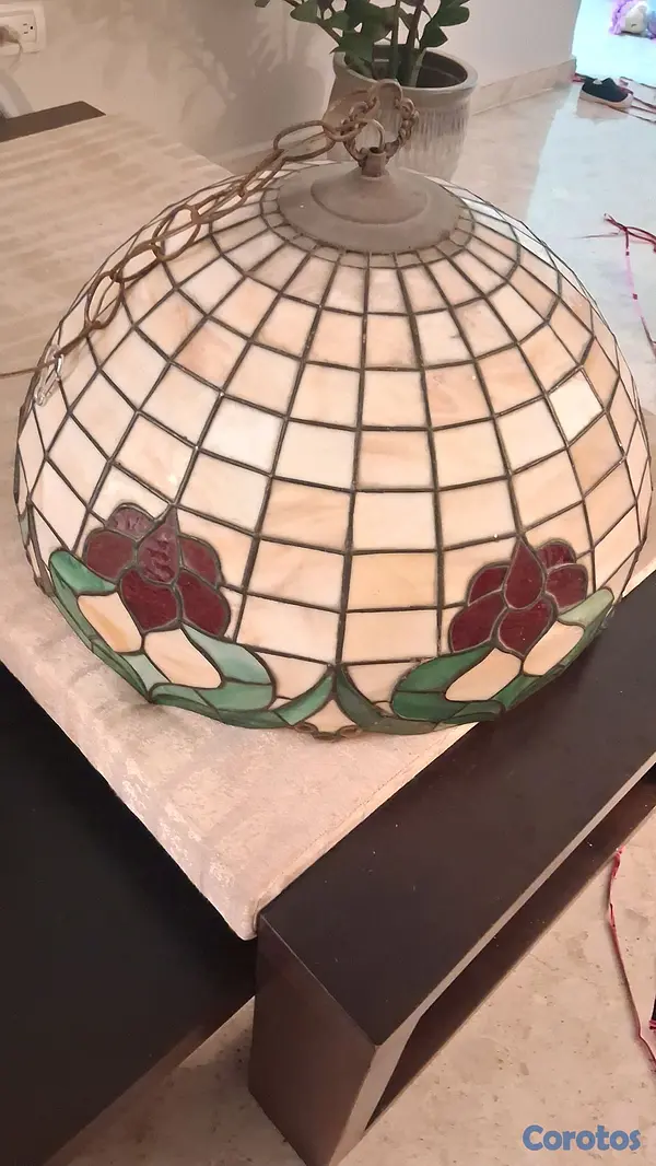 decoración y accesorios - Lampara colgante en vitral 100% 3