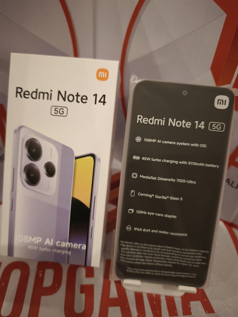 celulares y tabletas - REDMI NOTE 14 5G, 8GB RAM 256GB ROM  1