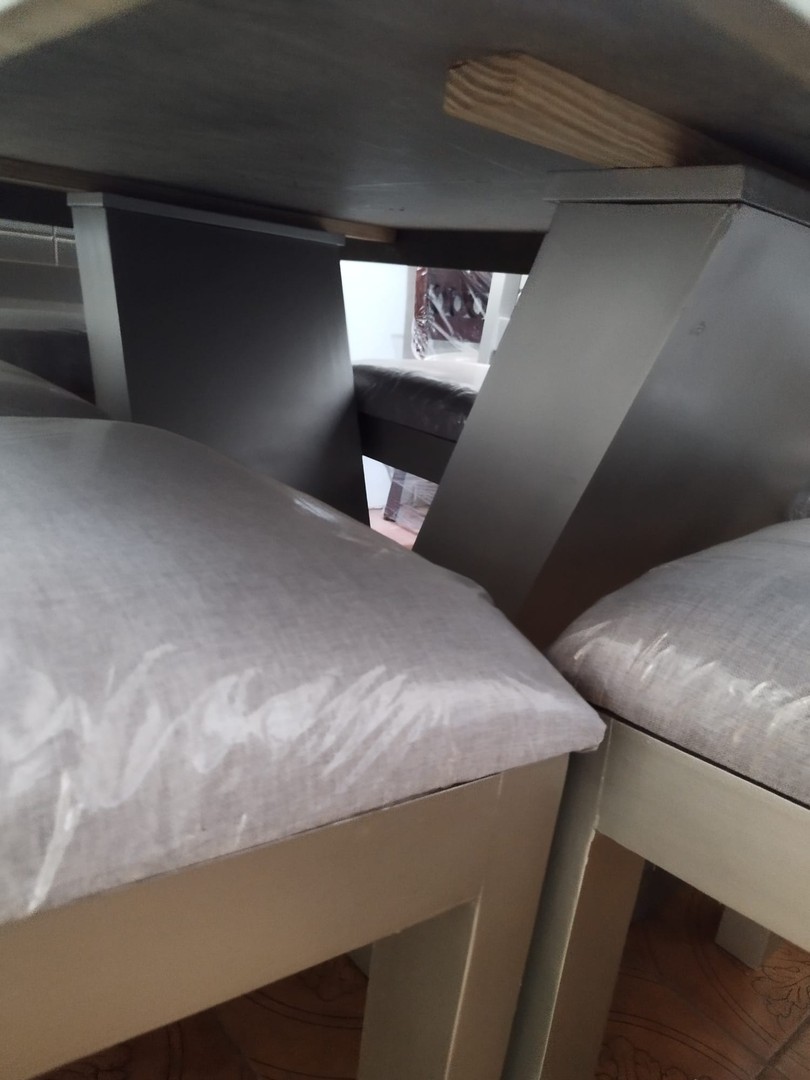 muebles y colchones - comedor moderno 6 sillas