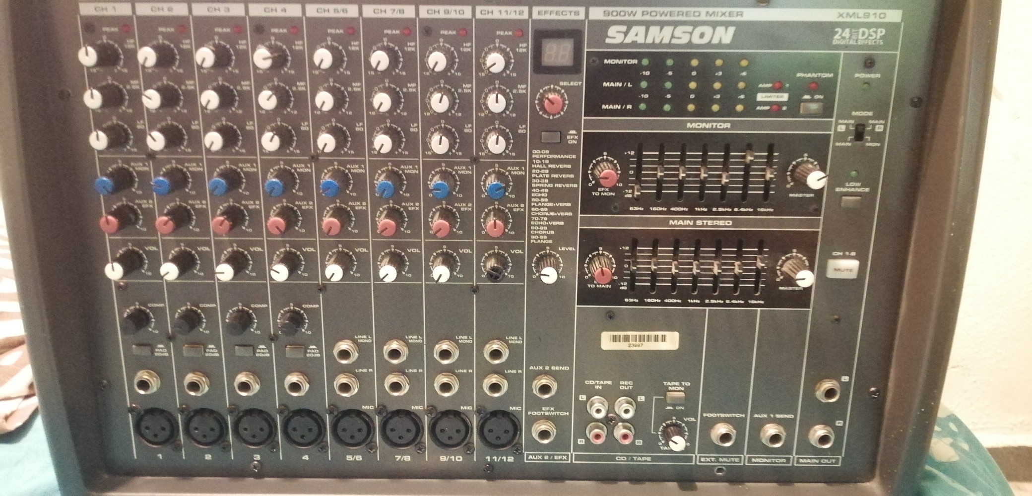instrumentos musicales - Samson xml.910,900w digital 
