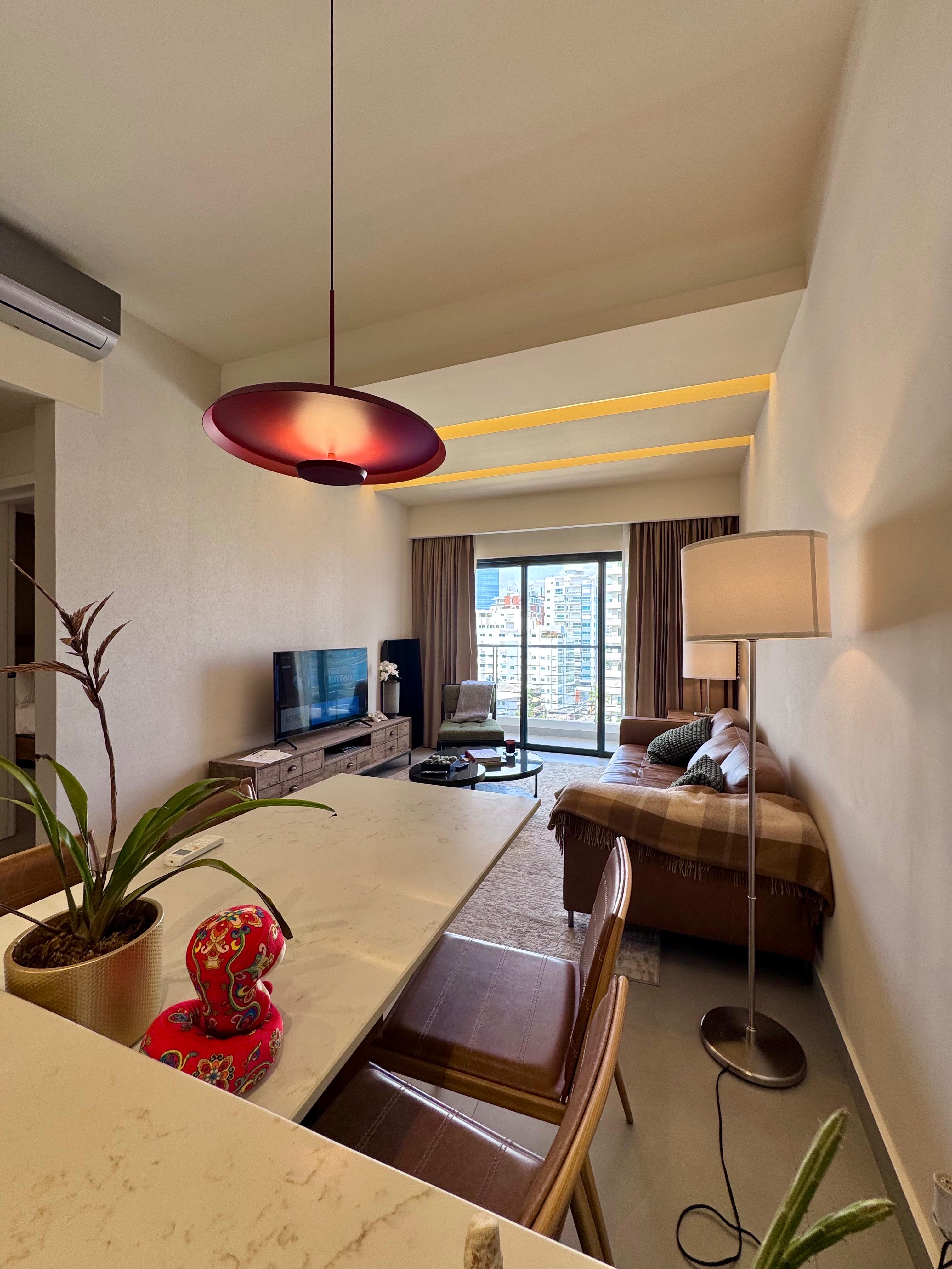 apartamentos - naco Apro amueblado moderno piso alto US 1200 3