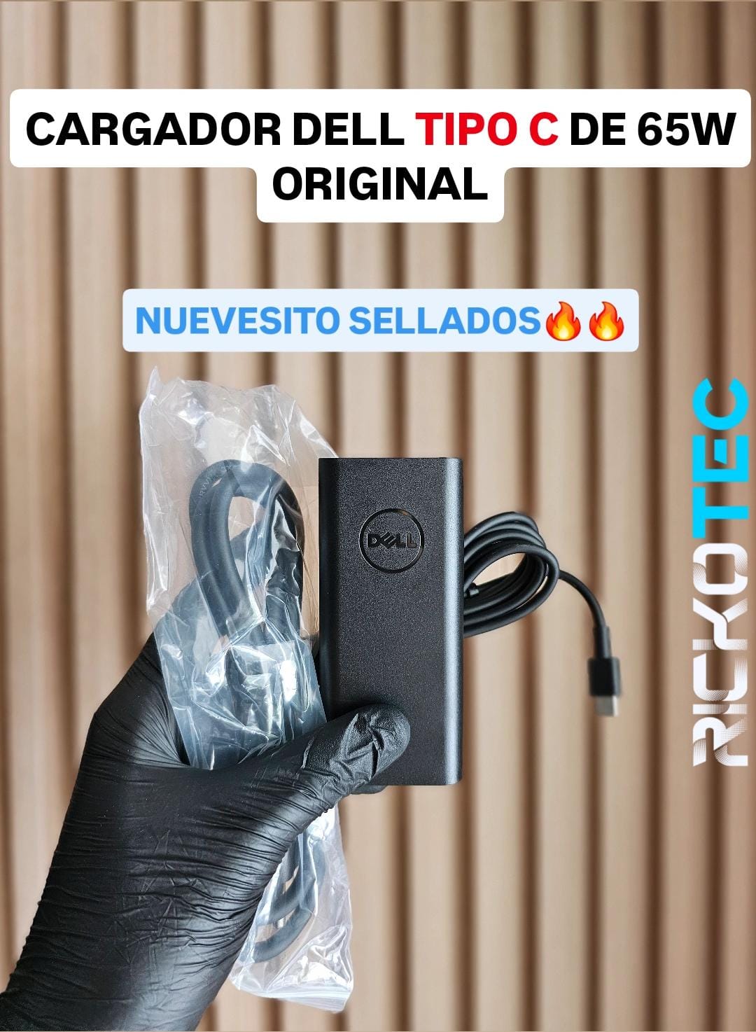 computadoras y laptops - CARGADOR DELL TIPO C 65W NUEVO ORIGINAL 1