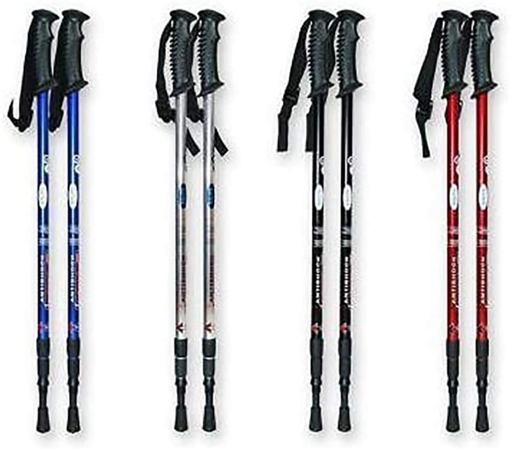 deportes - Par de bastones de senderismo antishock Nordic Walking telescópicos ajustable  0