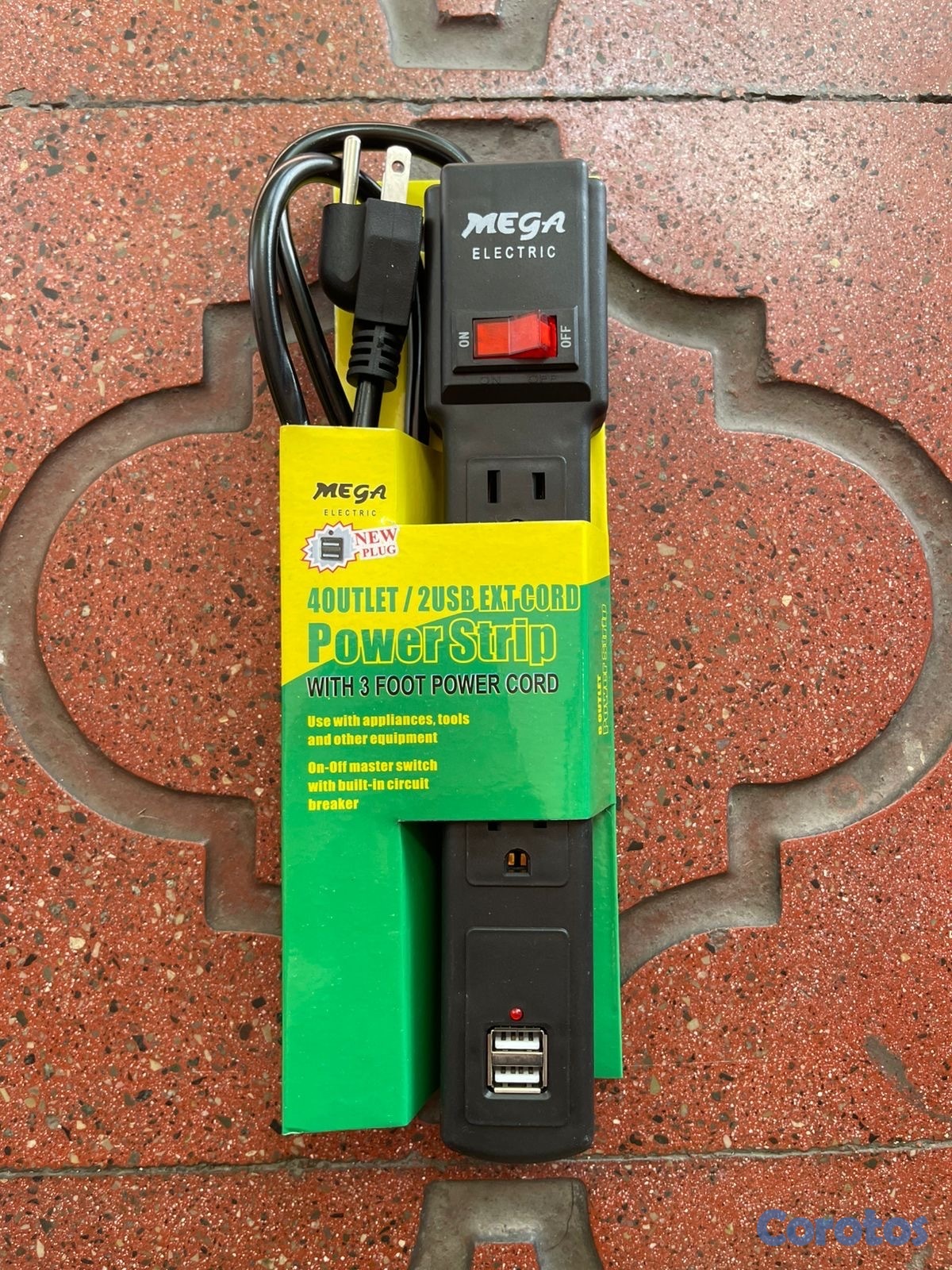 herramientas, jardines y exterior - Combo regleta con 2 USB más 2 extensiones de 20’. Nuevos 1