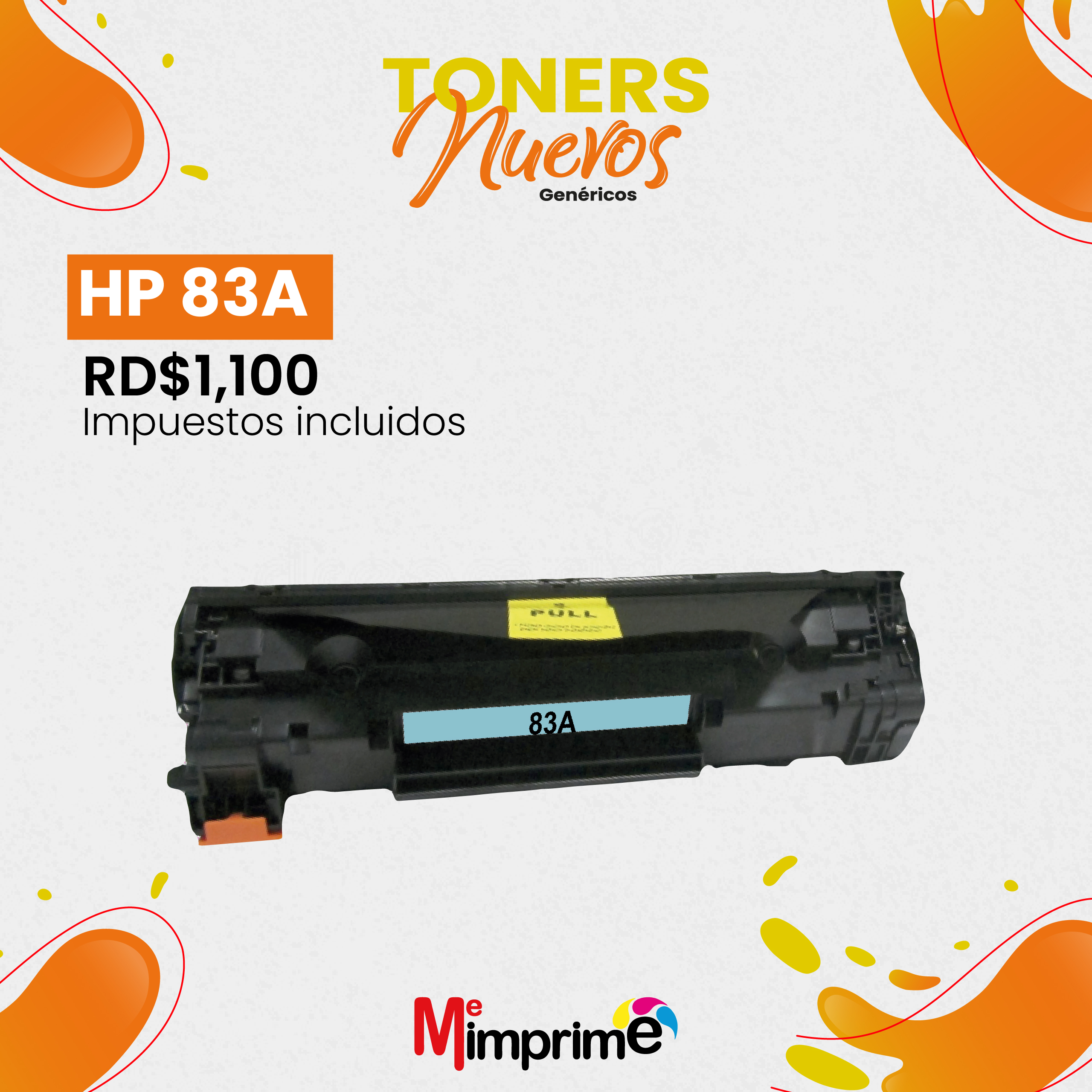 impresoras y scanners - Toner Generico HP 83A