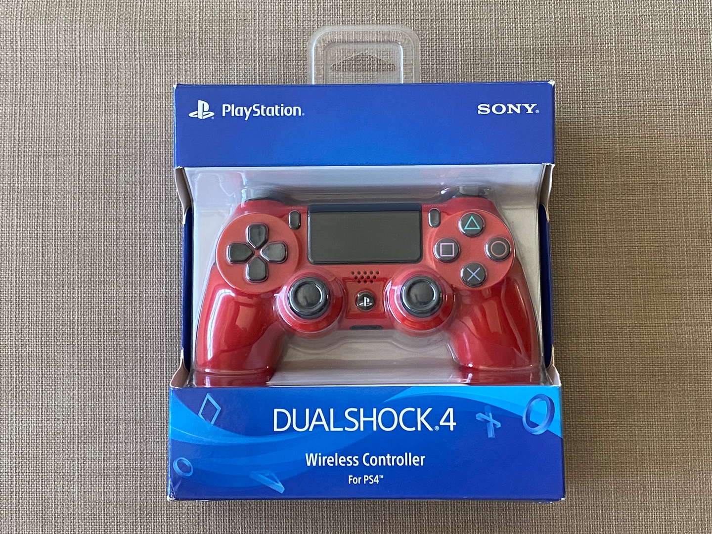consolas y videojuegos - Control de PS4 Dualshock 4 Rojo original