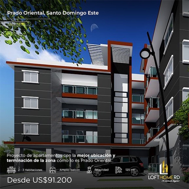apartamentos - Venta de apartamento en la autopista de san Isidro prado oriental 1