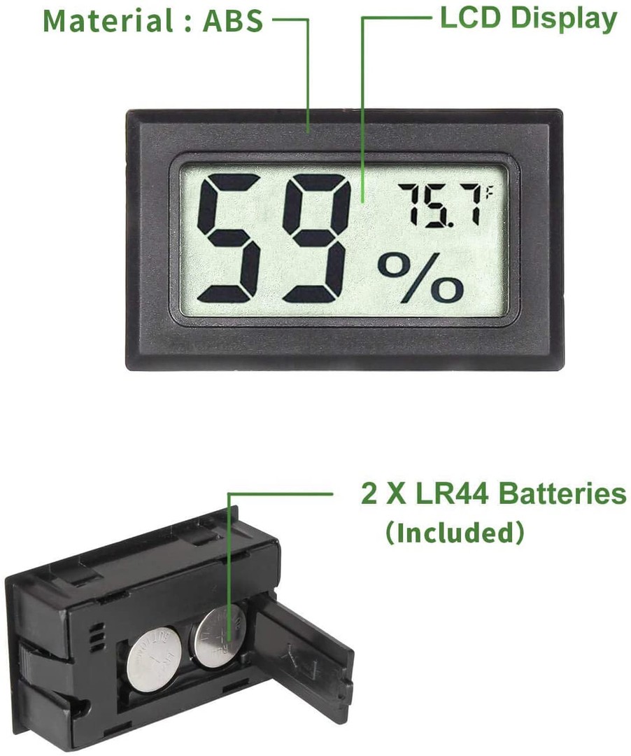 equipos profesionales - Termometro LCD digital Higrometro Sonda Temperatura Humedad 4