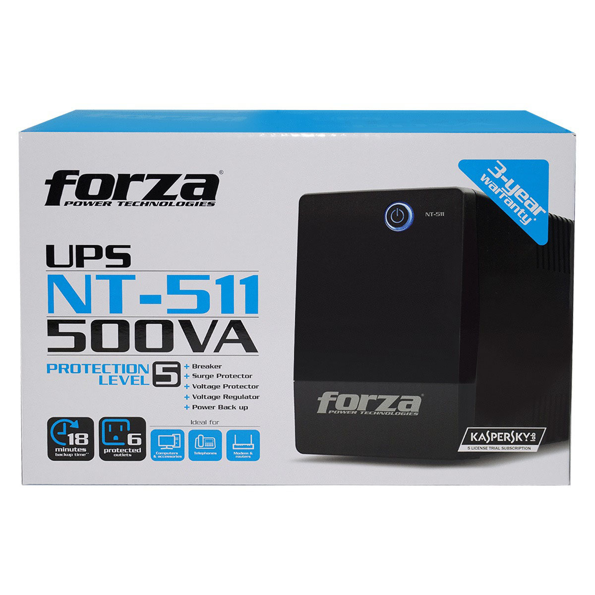 accesorios para electronica - Forza UPS 500VA para computadoras y mas 